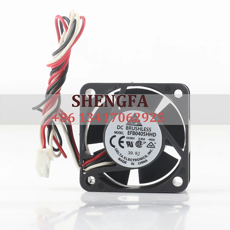 

EFB0405HHD-ROO New Delta 12V 24V 48V DC 5V 0.45A AC EC 4020 40X40X20MM 4CM Double Ball Power Supply Large air Volume Cooling Fan