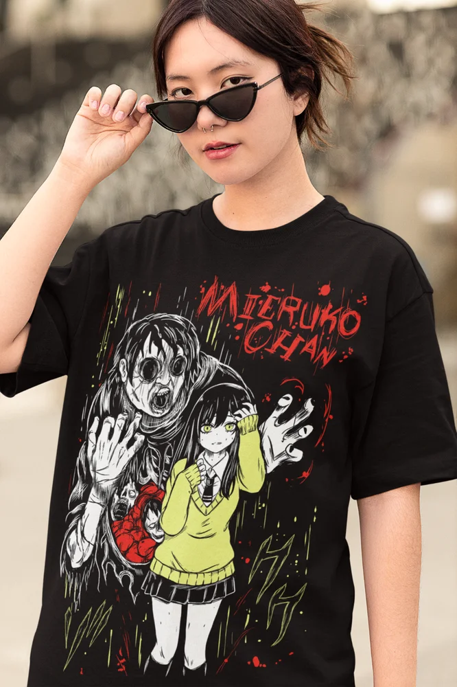 Mieruko Chan Anime Shirt Mieruko Chan Slice Of Horror Manga Tshirt Mieruko Tee