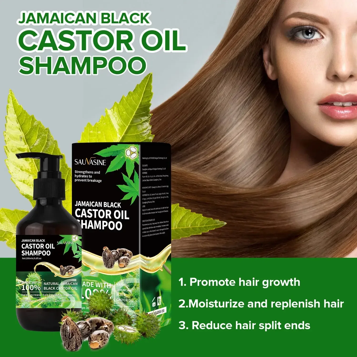 Jamaican Black Castor Oil Shampoo For Fast Hair Growth Permanently Prevents Hair Loss No Irritation To Scalp Hair Growth Product