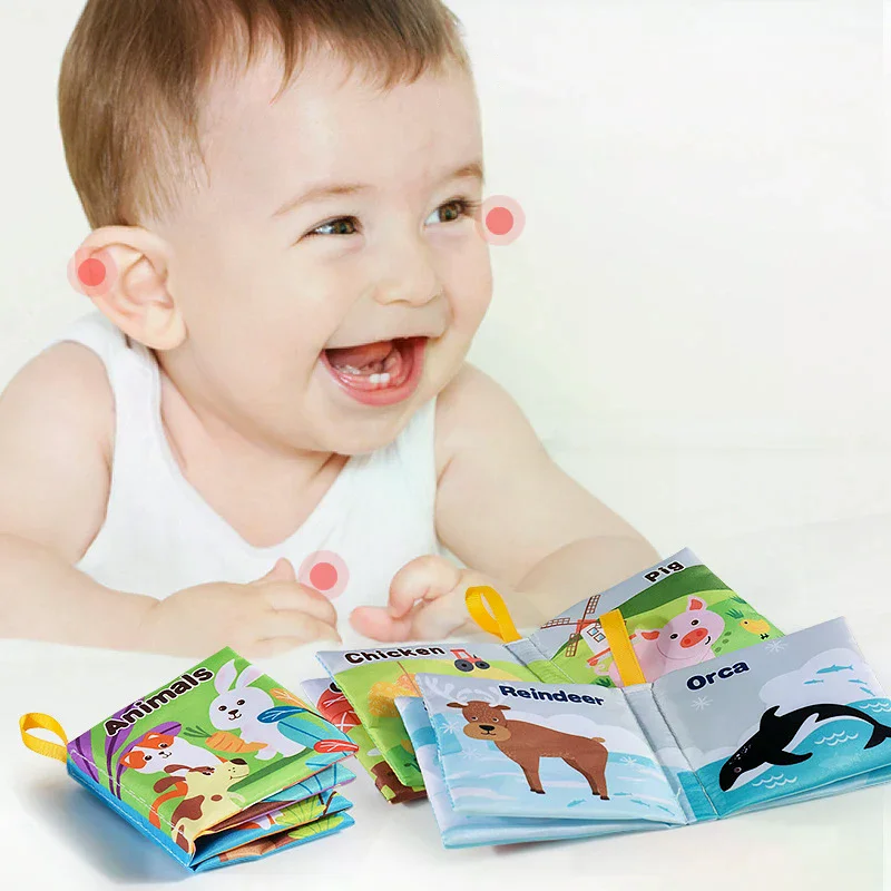 Soft Baby Fabric Book Interactive Sensory Activity Cloth Book For Babies First Educational Montessori Early Learning Game