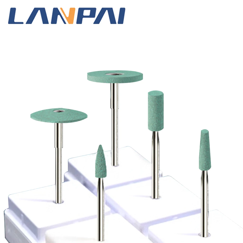 Lanpai-Ceramic Diamond Dental Polisher, Instrumentos de Moagem para Cerâmica De Zircônia, Ferramentas De Laboratório De Dentista, Burs De Polimento