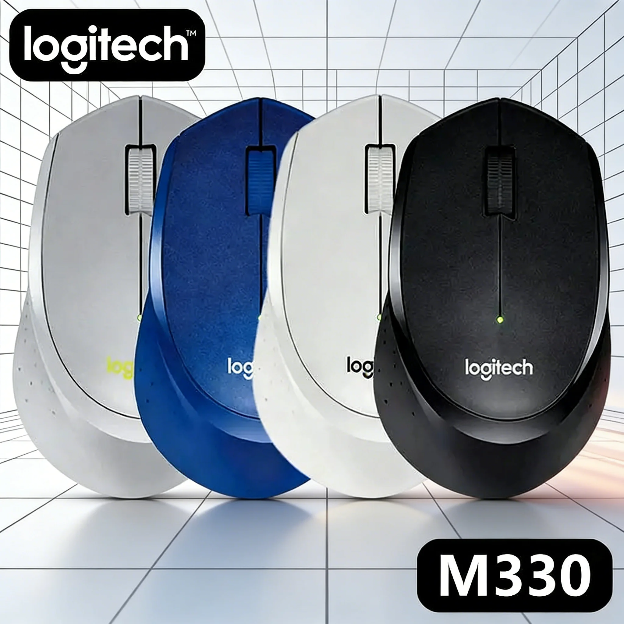

Logitech M330 Wireless Gaming Mouse, Ergonomic Silent Lightweight, Long Battery Life, High Precision, dual-mode + MX3S/M750/M650