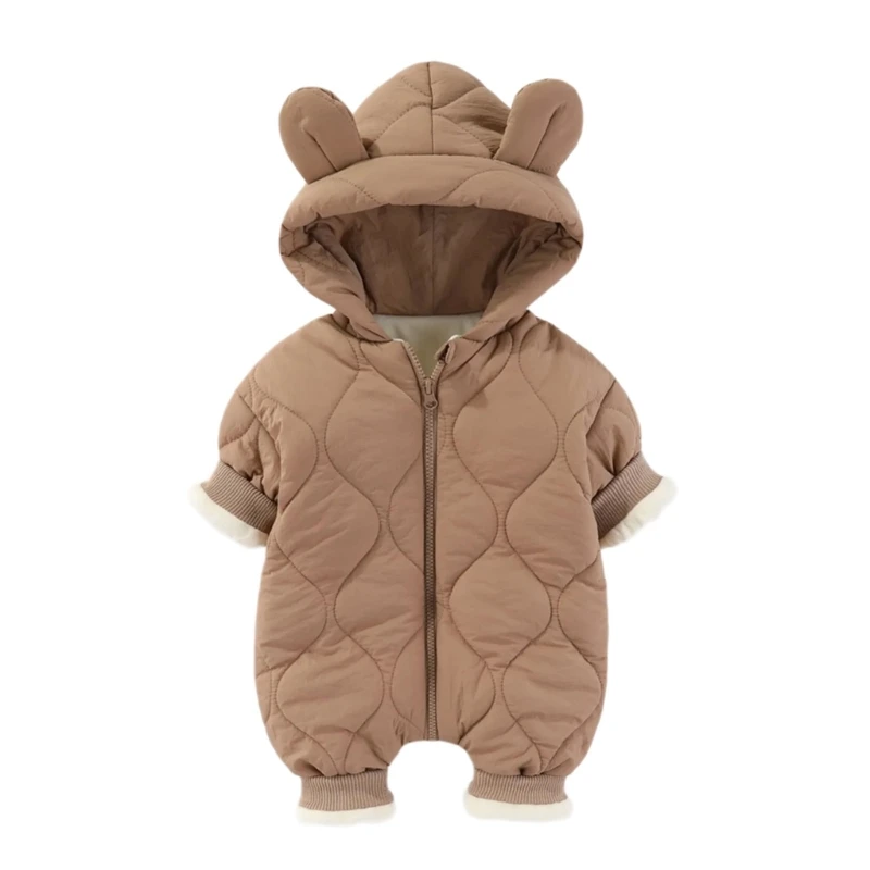 Hooded Jumpsuit Boys Girls Romper Warm Snowsuit Newborns Winter Coat