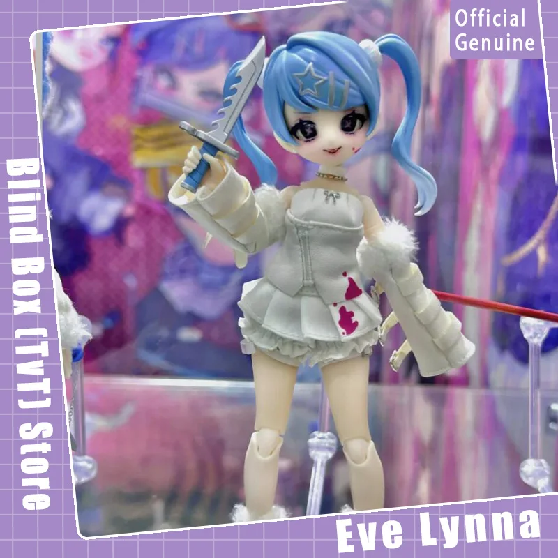 정품 이브 린나 더블 페이스 킬러 MJD 시리즈 블라인드 박스 귀여운 액션 피규어 컬렉션 데스크탑 장식 패션 트렌드 선물
