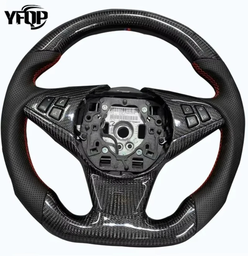 for BMW Old E60 5 Series 6 Series M6 M5 Custom Steering Wheel Carbon Fiber Leather