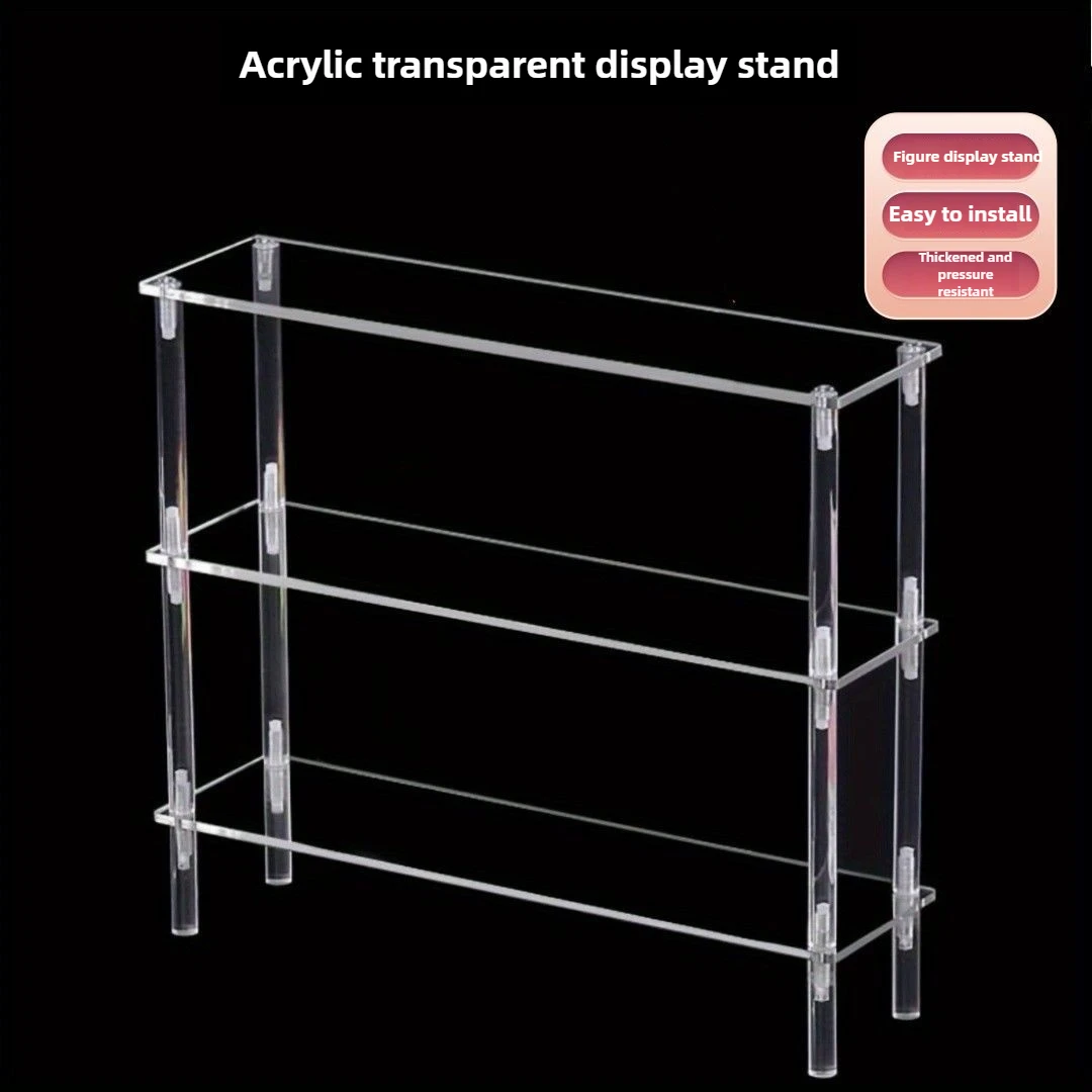 Acrylic Display Stand Clear Display Riser Rack for Cupcake Perfume Doll Décor Organizer Figures Storage Model Stand Holders