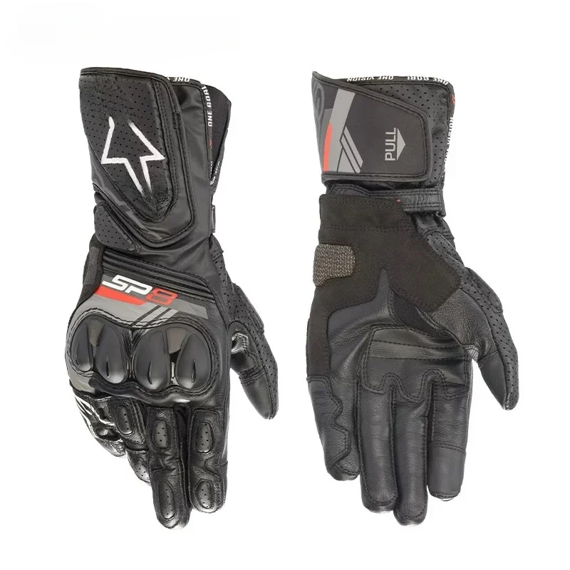 Nouveau SP-8 V3 gants de Moto en cuir hommes peau de vache course gants de motocross Anti-chute résistant à l'usure gants de Moto Guantes Moto