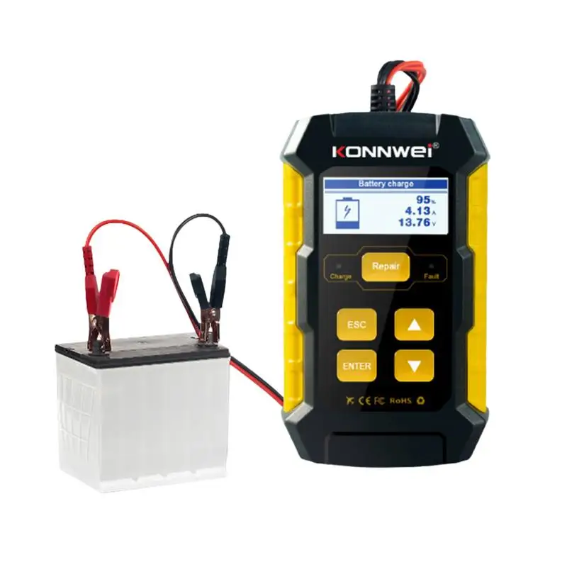 

Battery Tester 12V 12V Battery Tester Car Tester Battery Load Tester With LCD Display Battery Testers For Truck Motorcycle SUV