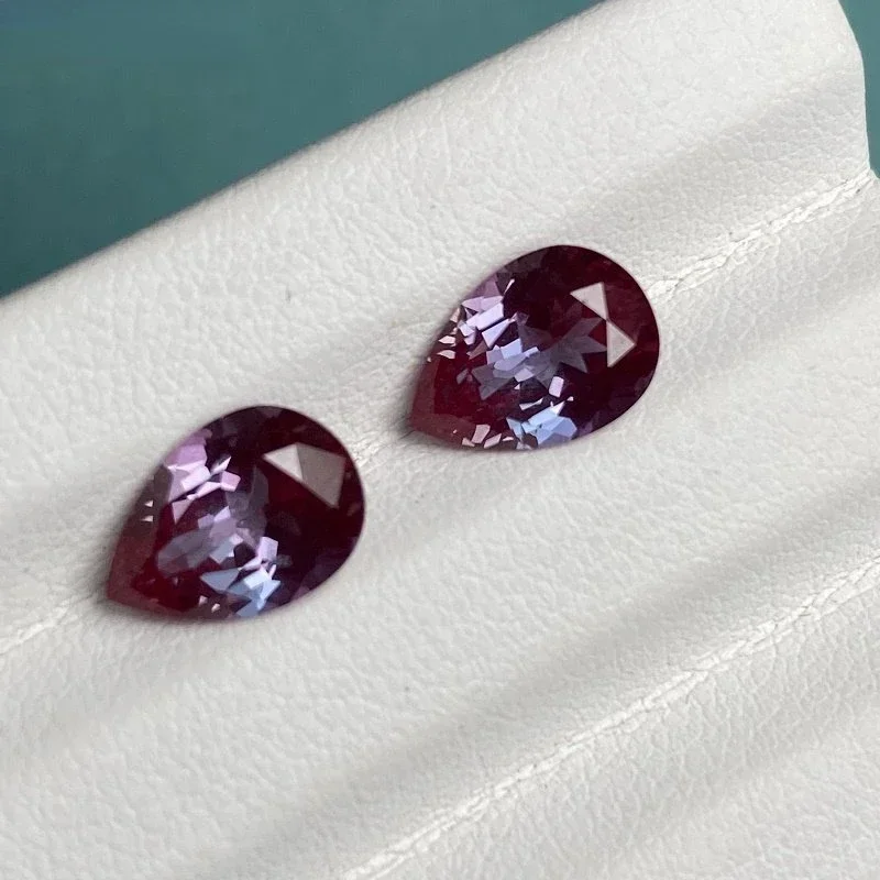 Ruihe New Color-changing Lab Grown Alexandrite Gemstone for Diy Jewelry Making