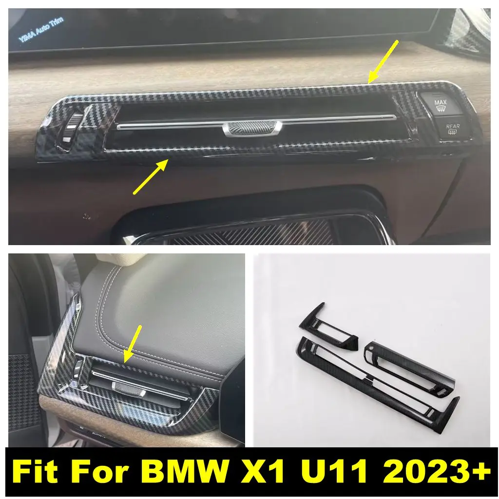 

Auto Central Control AC Air Conditioning Outlet Vent Dashboard Decor Panel Cover Trim Accessories For BMW X1 U11 2023 2024 2025