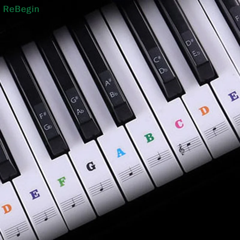 Transparent Piano Keyboard Sticker 54/61 Key Electronic Keyboard Piano Sticker White Keys 1 PC Keyboard Sticker