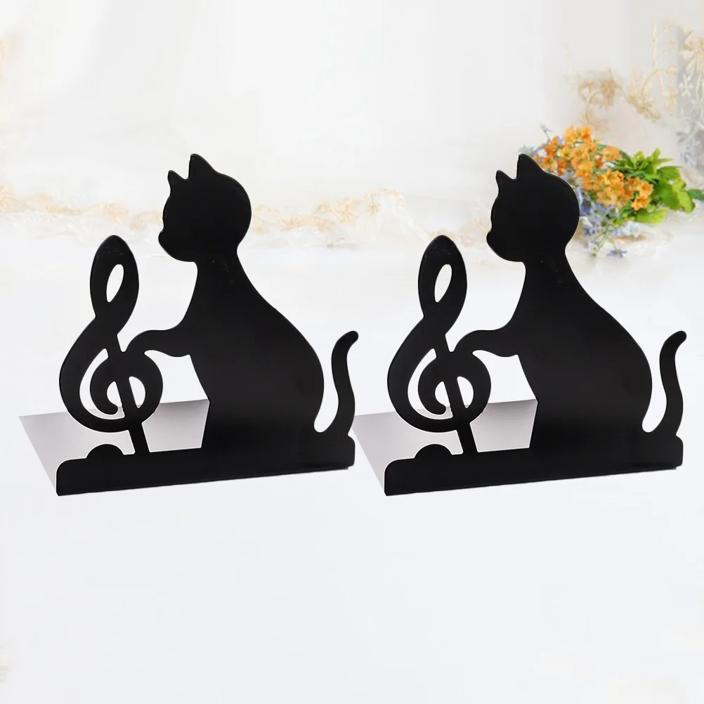 2 قطعة الدفتين للطاولة الحديد حامل كتب الثقيلة منظم سطح المكتب يحمل الكتب المجلات بشكل آمن رف مقاوم للخدش #1