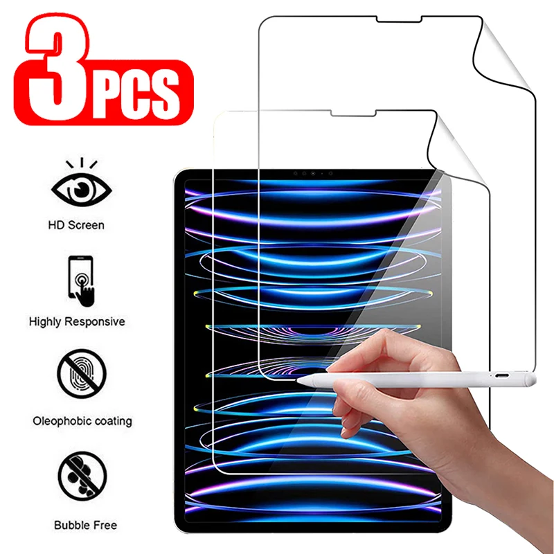 

3pcs Soft PET Hydrogel Film for iPad Pro 12.9 6th 5th 4th 3rd 2nd 1st generation for ipad pro 12.9 2022 2021 2020 2018 2017 2015