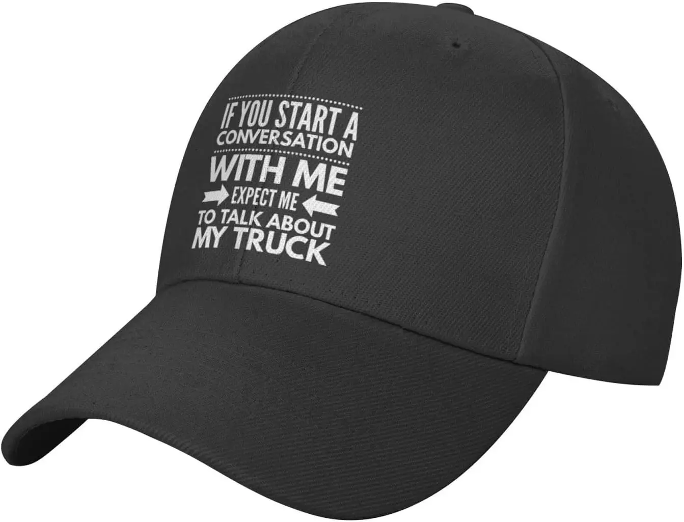 Expect ME to Talk About My Truck Funny Soft Baseball Cap Perfect for Adding a Playful Touch to Your Outfits