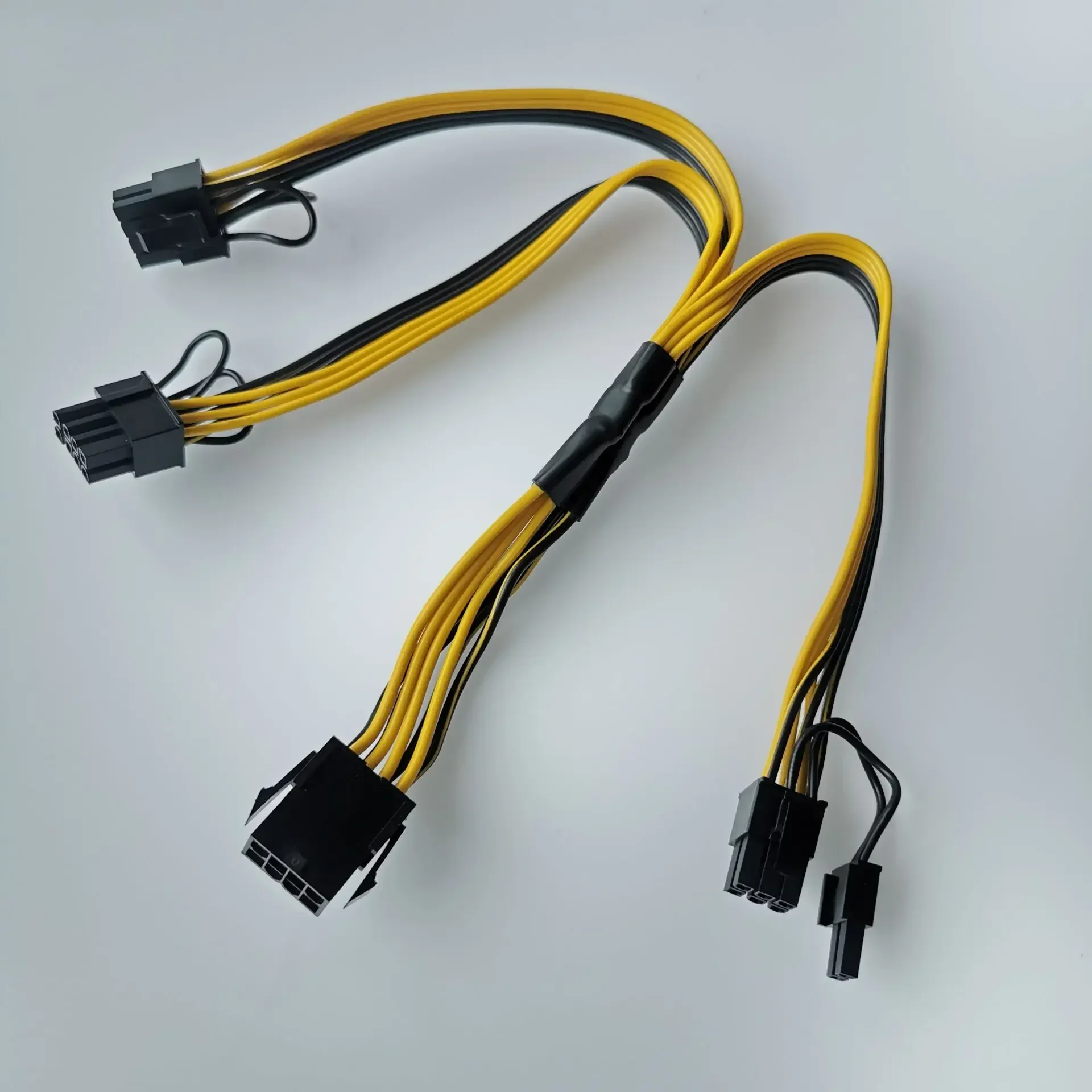 Host Case Mainboard 8Pin CPU To 3-Port 8p 6+2pin Pci-e PCI Express GPU Graphics Card Power Supply Socket 16AWG+18AWG