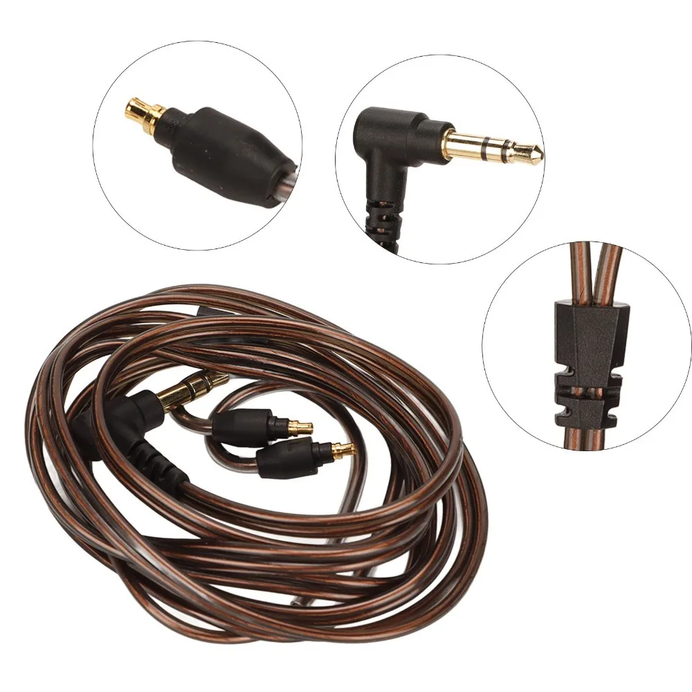 

3.5mm Plug Earphone Upgrade Cable Plug and Play 3.9ft Earphone Replacement Wire Lossless OFC Core for Sennheiser IE40 Pro