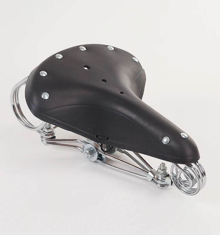 G46 Fahrradsattel Vintage 100% Rindsleder-Sattel Verstärkter Metallrahmen im Alten Stil – Detail 30