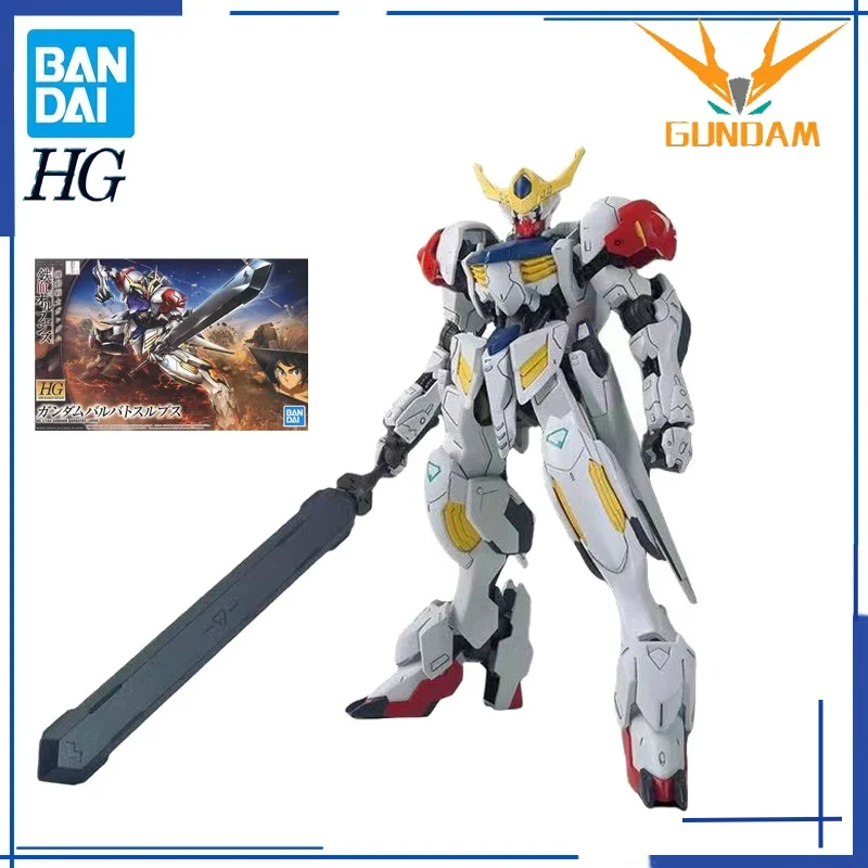 Bandai Original Gundam model BARBATOS LUPUS HG 1/144  Action Figure Gifts Collectible Ornaments Boys Kids Girls Anime Model Toys