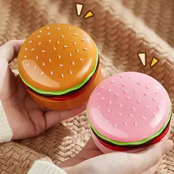 Hand Warmers Rechargeable USB Electric Hand Warmer 1200mAh Hamburger-Shaped Portable Pocket Heater for Outdoors Camping Fishing