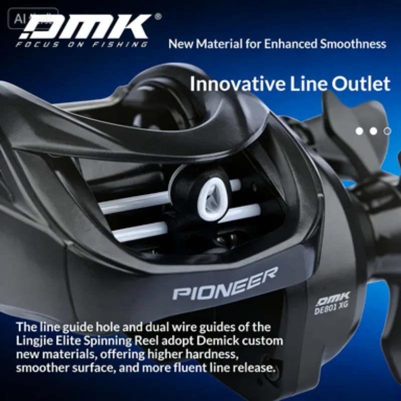 DMK Elite Carrete Baitcast de Pesca - Freno potente, diseño ligero - imagen 3