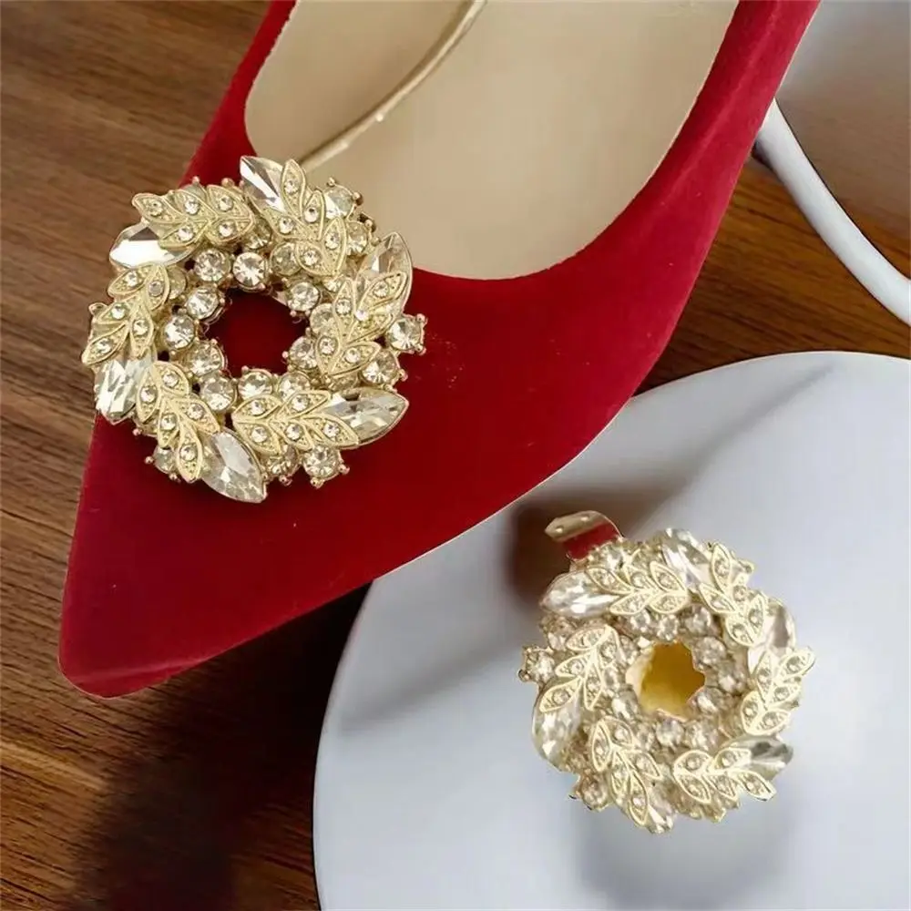 Fashion Rhinestones Shoe Clips Crystal Removable Charm Buckle Charms Jewelry for High Heel