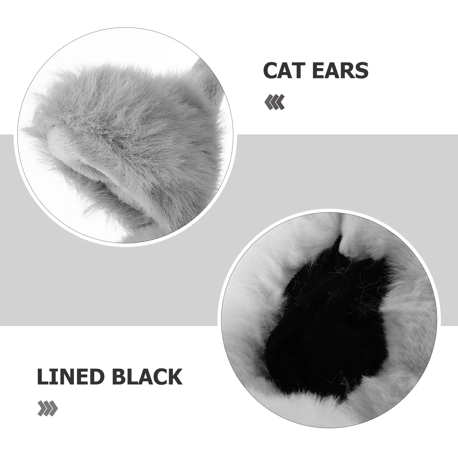 Cat Ears Earmuff Cute Foldable Headband Warm Winter Earmuff Headband Lightweight Portable Cute Winter Ear Warmer