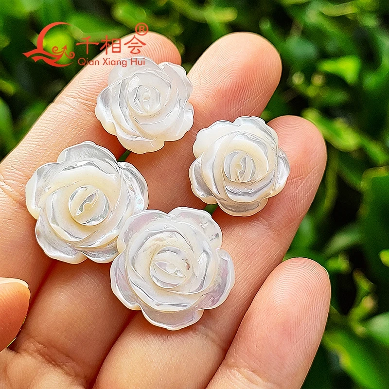 

Серьги с натуральными ракушками и цветком розы 6,5-19 мм S925, серебряные серьги-гвоздики, модные ювелирные изделия, подарок для свиданий