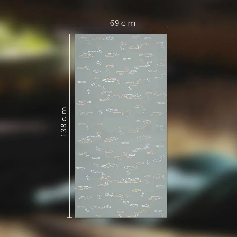 Color Batik Xuan Paper Chinese Lucky Clouds Pattern Half Ripe Rice Paper Papel Arroz Brush Calligraphy Creation Batik Rice Paper