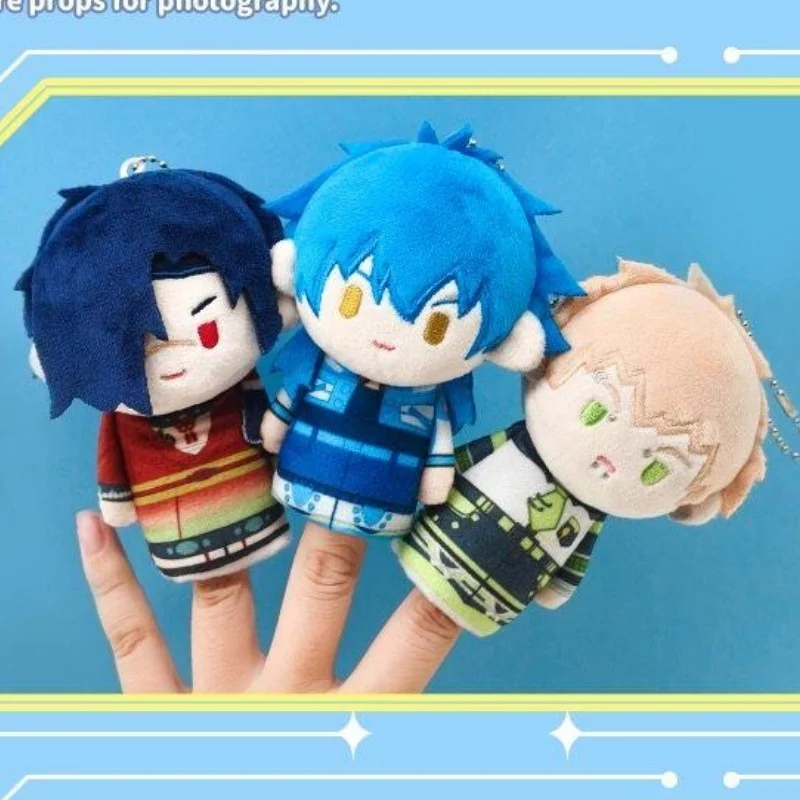 Genuino en stock: Llavero de peluche de la serie Nullset Dramatical Murder Finger Puppet, caja sorpresa, Aoba Red Sparrow, regalo lindo y kawaii para fans.