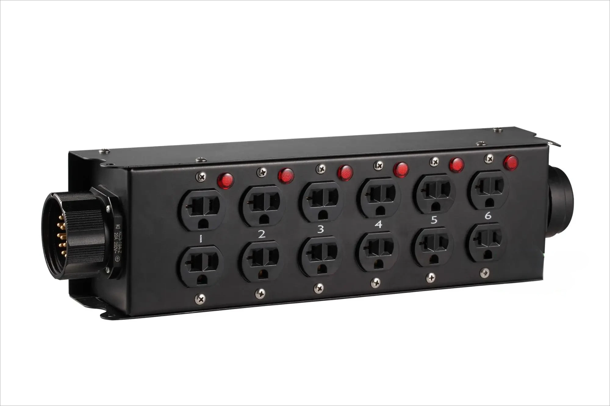 Taurus Light Power Box Socapex 19pin to 12x Edison Power Distributor