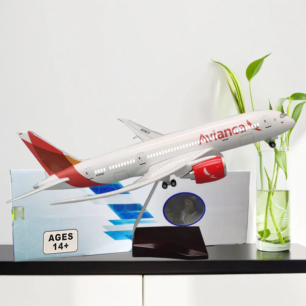 

Airplane Plane 47cm Scale Diecast Resin Aircraft Virgin B787 Airline Plane Model Collection Display Plane Model Aircraft