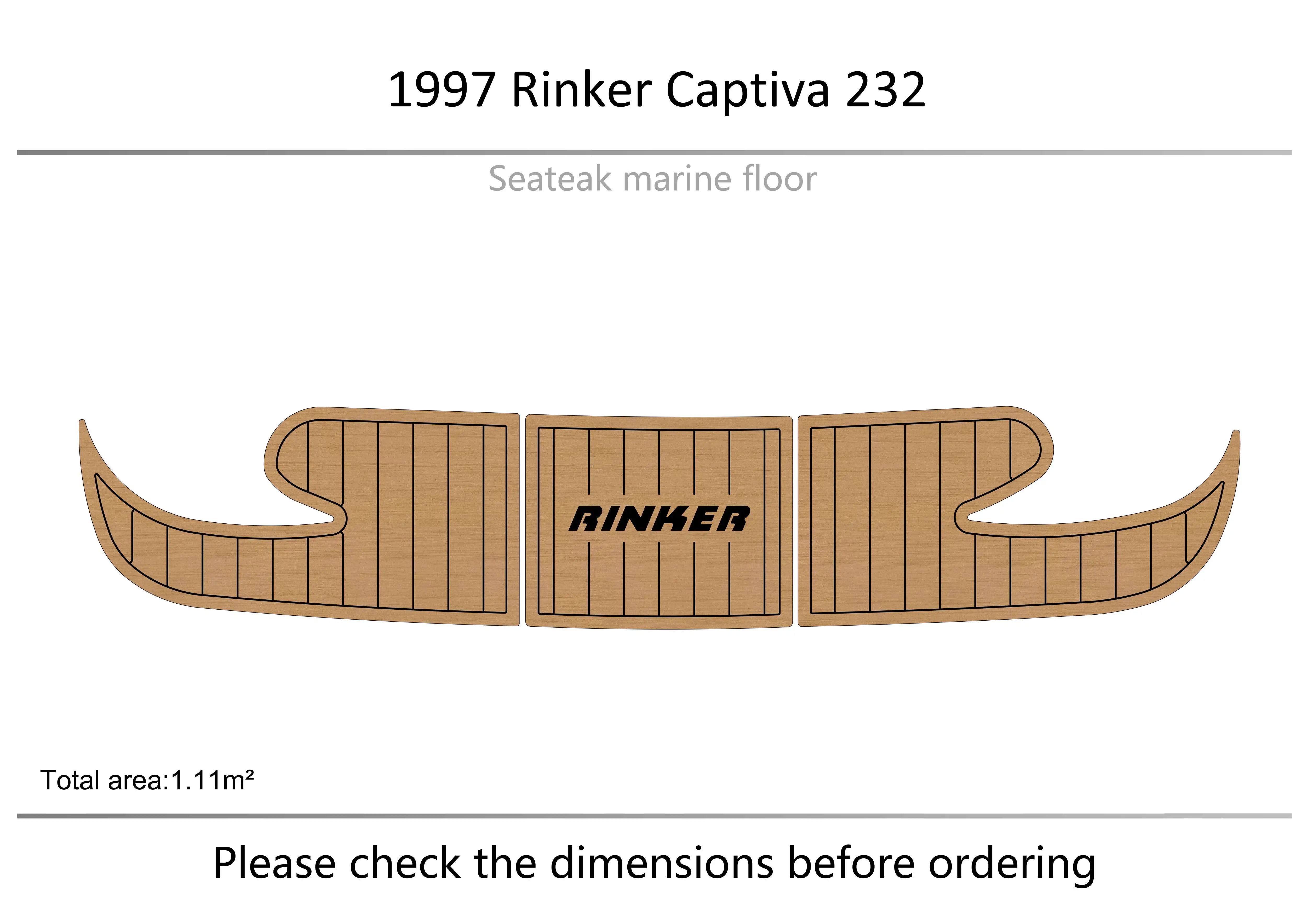 

1997 Rinker Captiva 212 swimming platform 1/4" 6mm EVA fAUX carpet Water Ski Yacht Fishing Boat Non-slip mat floor