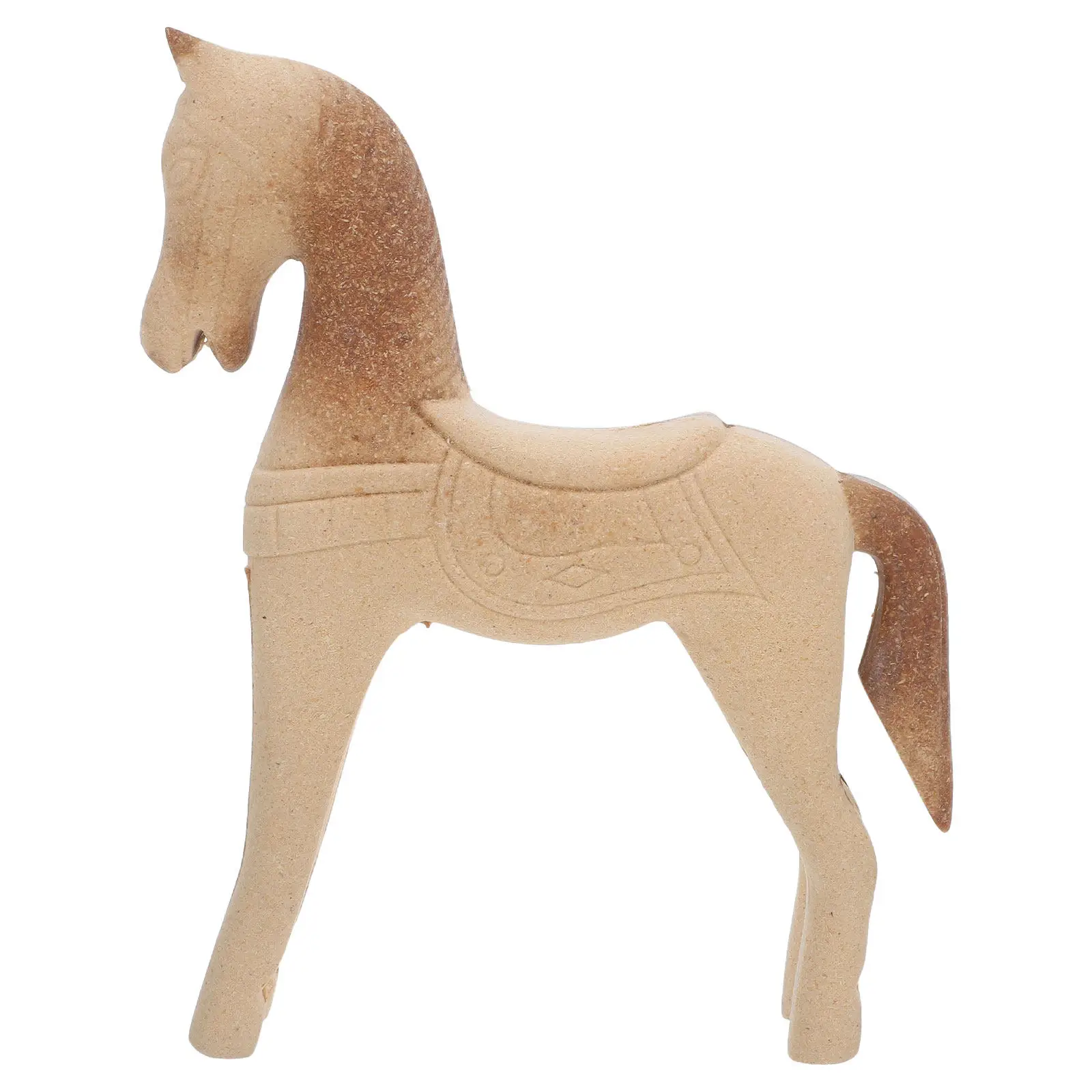 Wooden Carved Wooden Horse For Horse Decor For Home Christmas Craft Unfinished Hand 2X6 Inch Rustic Paintable