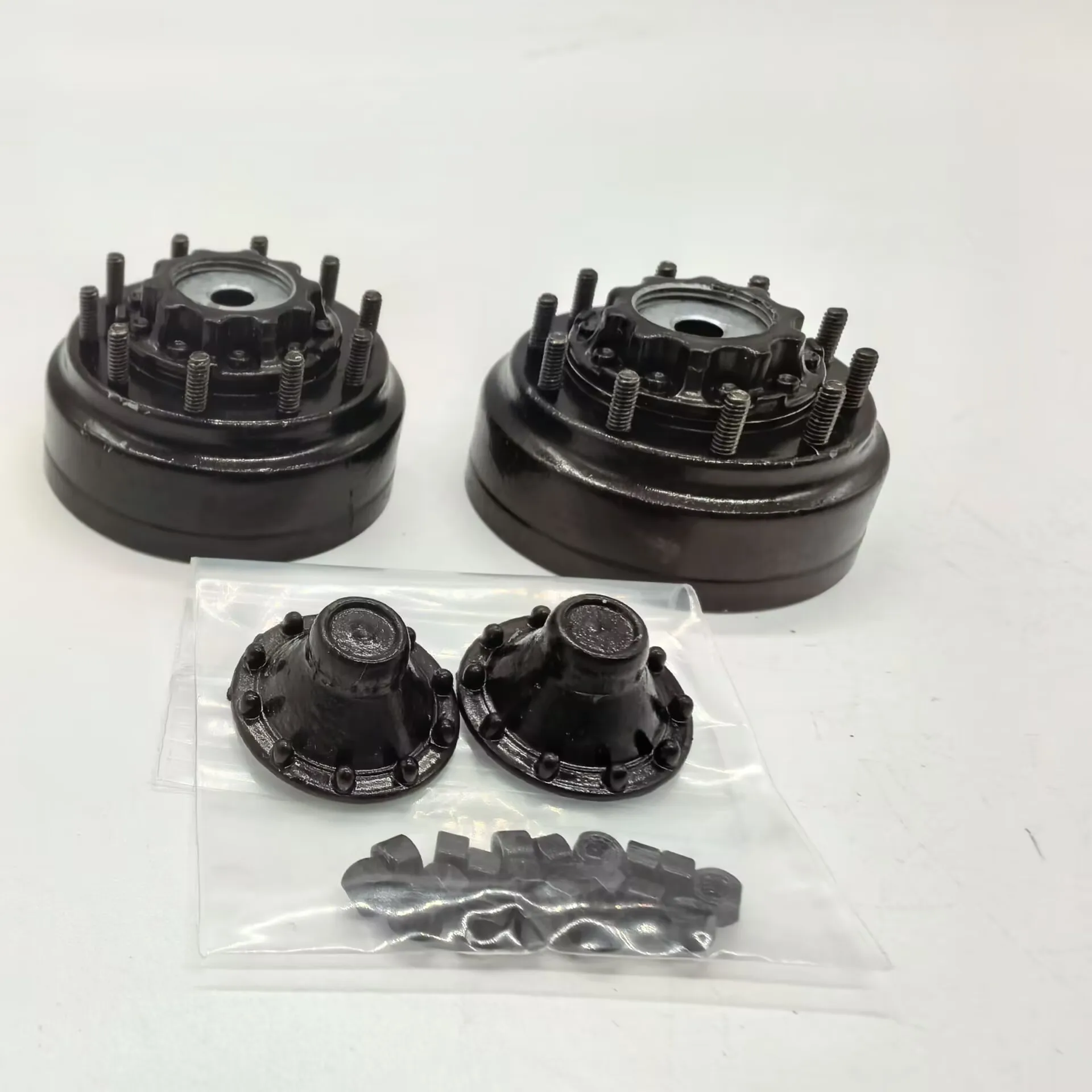 نموذج Scaleclub لـ Tamiya 1/14 محاكاة غطاء المحور المعدني غطاء المحور الخلفي الجمعية #1