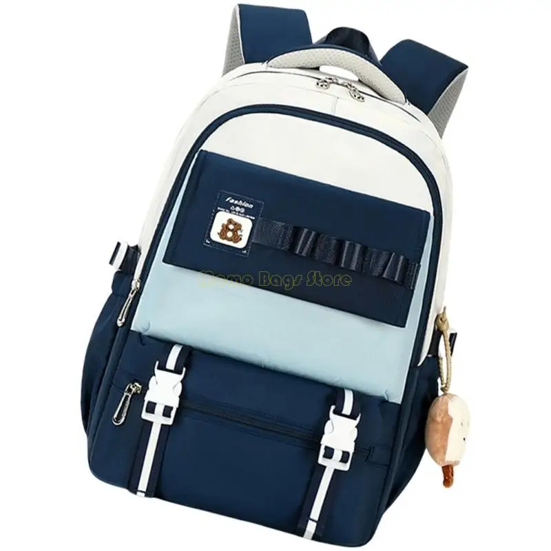 X90D Vielseitiger Schul -Rucksack für Teen Girls Nylon Rucksack mit bequemem Riemen