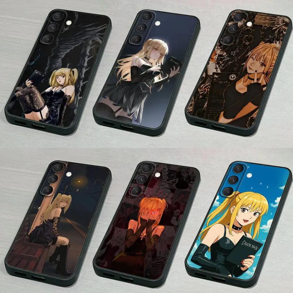

M-Misa Death Note-ES Phone Case For Samsung S 25,24,23,22,30,21,10,9,Ultra,Plus,Lite,FE,4,5G Black Soft Case