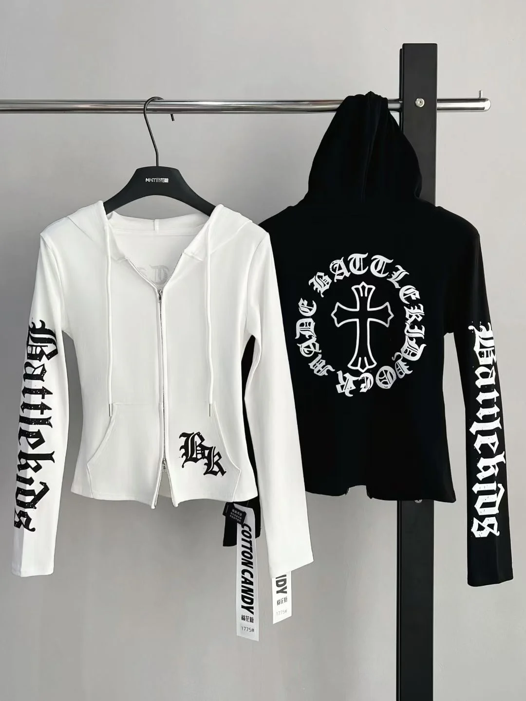 

Retro American Letter Print Hoodie Women's Slim Fit Long Sve Top Korean Sle Commute Cotton Autumn New Arrival Versatile