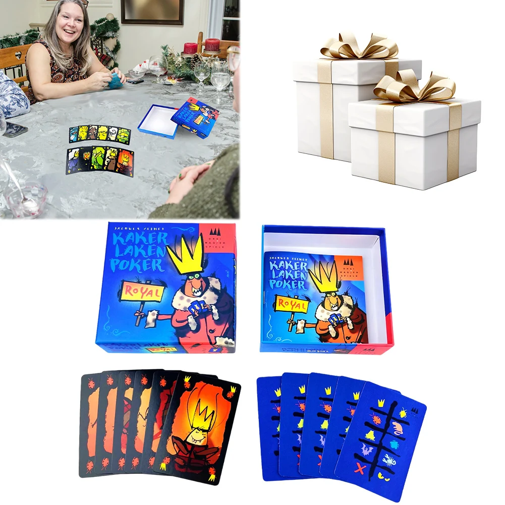 

Kaker Laken Poker Royal Polilla Tramposa Board Game A Family Card Game Party Game for Family for Adults Children