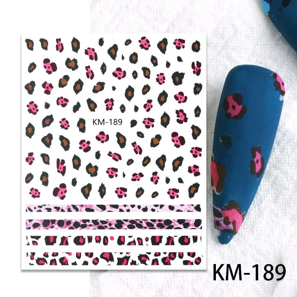 Japanese Leopard Print Self Adhesive Bear Paw Leopard Nail Stickers Manicure Accessories Nail Decorations Nail Decals