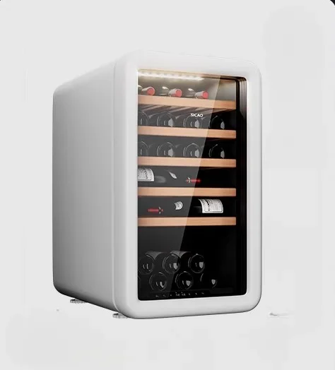 Constant temperature red wine cabinet household ice bar, small ice bar in living room, retro refrigerator for wine storage