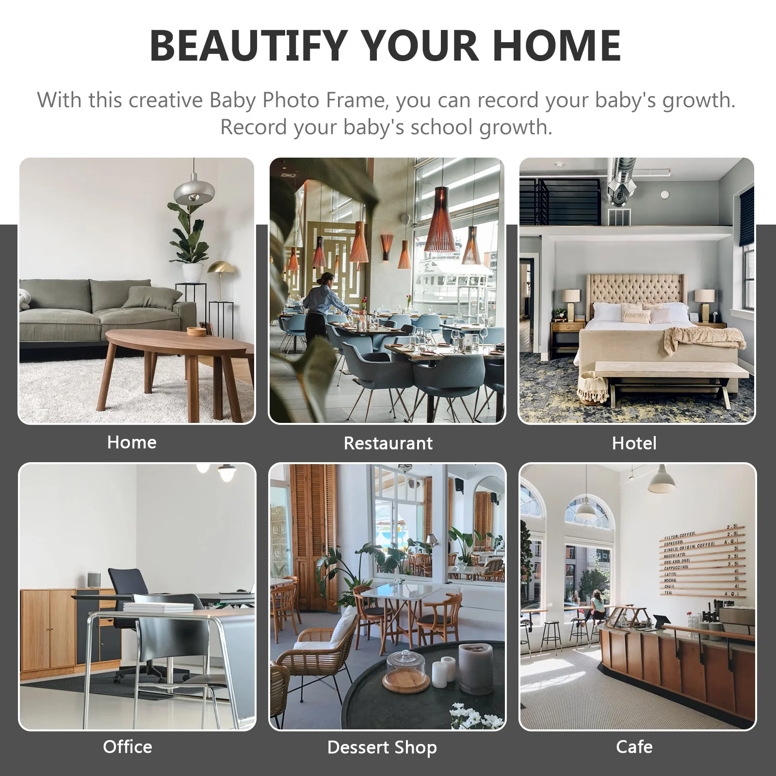 

Plastic Baby Growth Photo Frame School Year Picture Holder Creative Kids Photo Frame Home Decor Gift Picture Holder