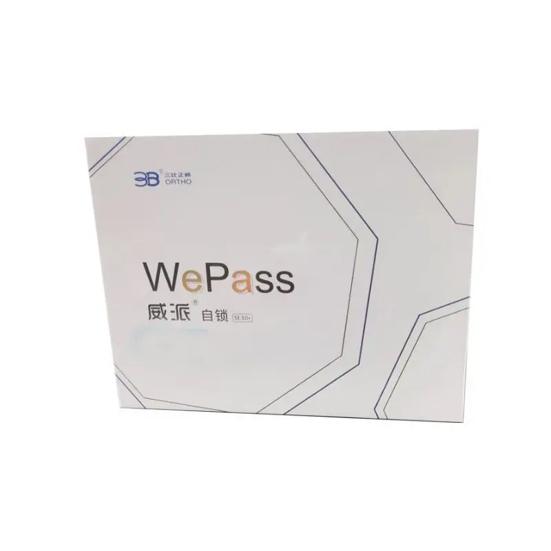 Dental Dentistry WePass Metal Self-locking Bracket Se3.0 Sliding 3 Hook Orthodontic Laboratory Orthodontic Materials