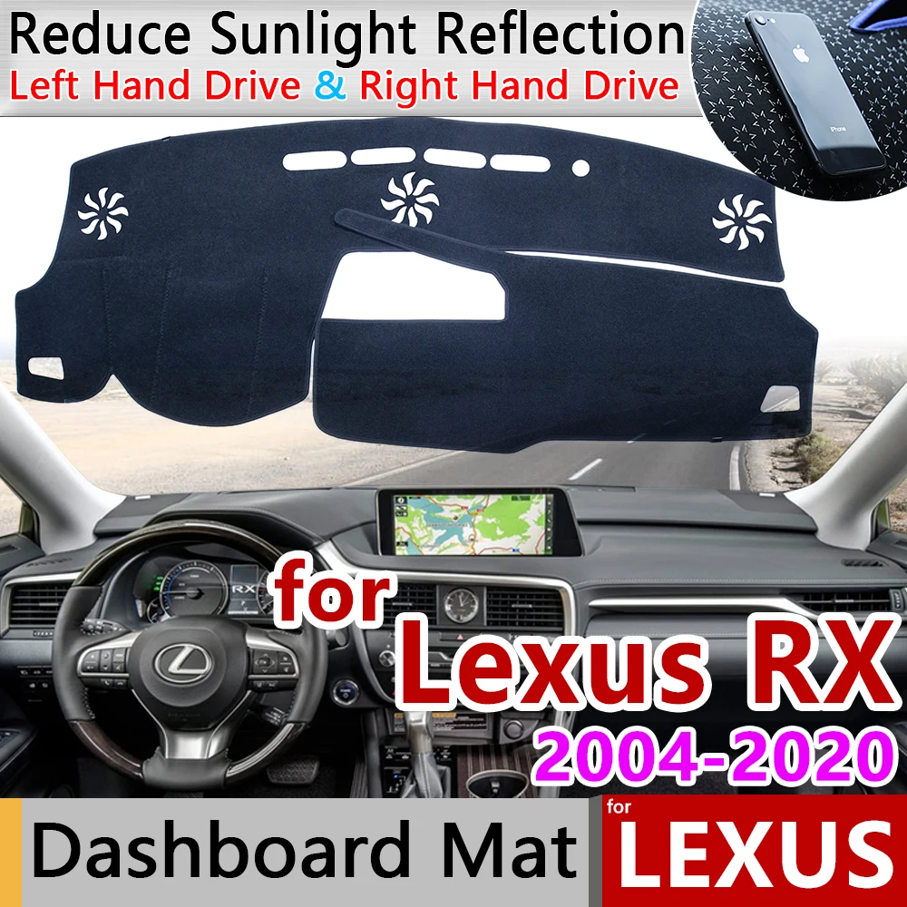 for Lexus RX 2004~2022 RX300 RX330 RX350 RX270 RX200t RX450h 350 Anti-Slip Mat Dashboard Cover Pad Sunshade Dashmat Accessories