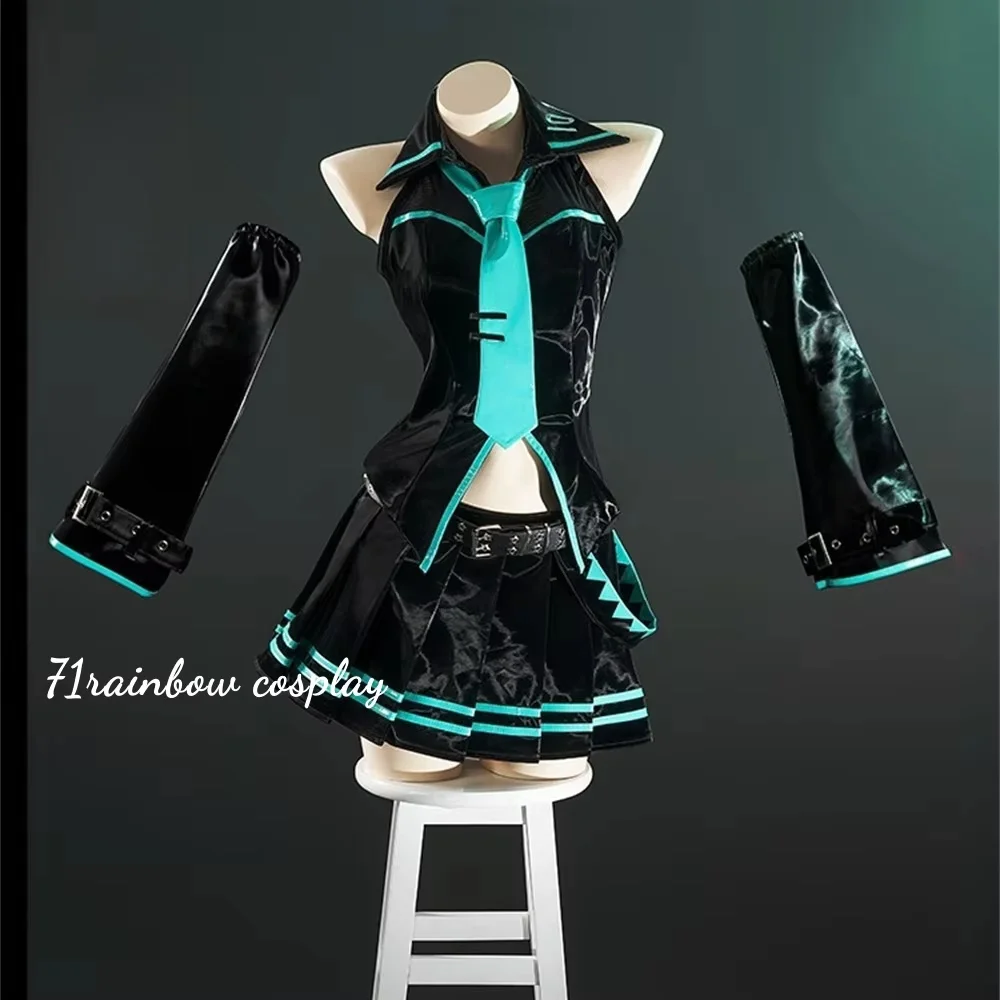 

Mikku 16th Anniversary Cosplay Mikuu Black Formula JK Dress Cosplay Costume Halloween Outfits Anime Mikuku Costumes Cosplay
