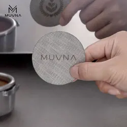 MUVNA Espresso Puck Screen, 1mm/1.7mm Ultra Thin Coffee Reusable Professional Barist Coffee Filters with 316 Stainless Steel