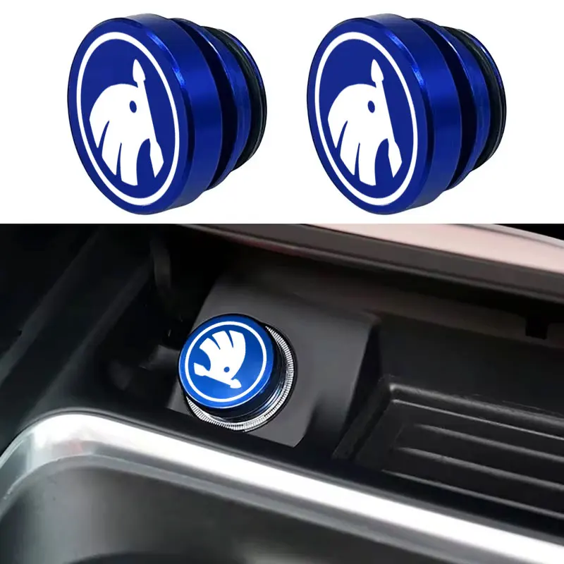 Car Cigarette Lighter Cover DustProof Decoration Cap Auto Vehicles Cigarette Lighter Cover For Skoda Fabia Mk3 A4 A6 A7 2 3 A5