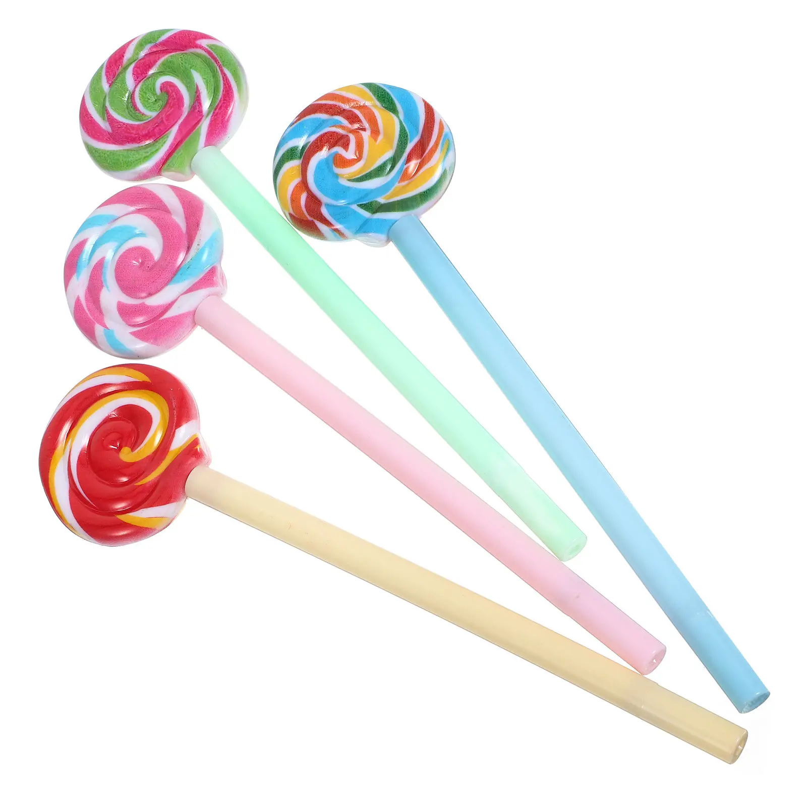 

Набор из 4 гелевых ручек в форме леденцов, разноцветные, с гладким письмом, для студентов, творчества, школы и офиса
