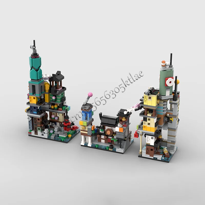 1625 Parts Colorful Building Block Set Modular Creative Tech Inspired Scene Bricks Children's DIY Assembly Toys Birthday Gift