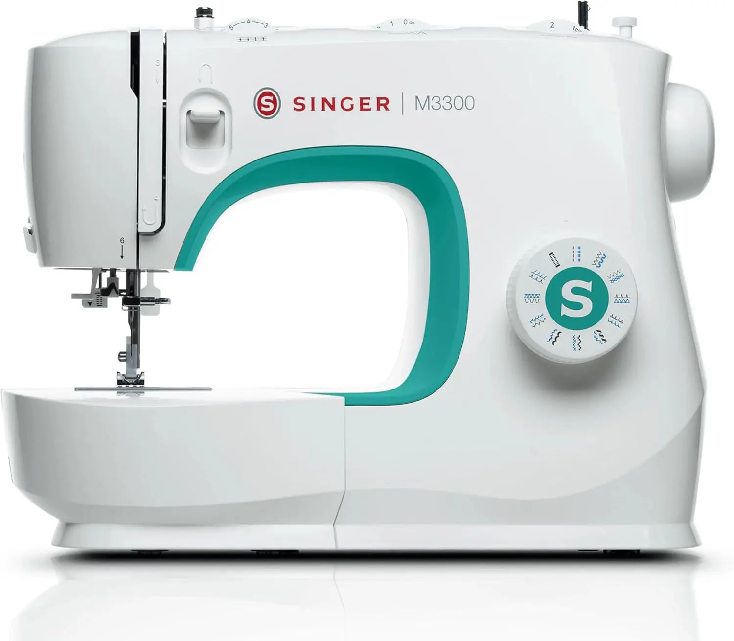 

Lightweight Portable Sewing Machine with 97 Stitch Options, LED Light & One-Step Buttonhole for Mending and Sewing