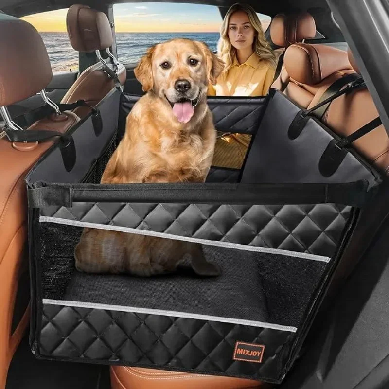 Dog Car Seat For Large Medium , Back Seat Extender Waterproof Carseat for Dogs, Medium Sized Dog Car Seat